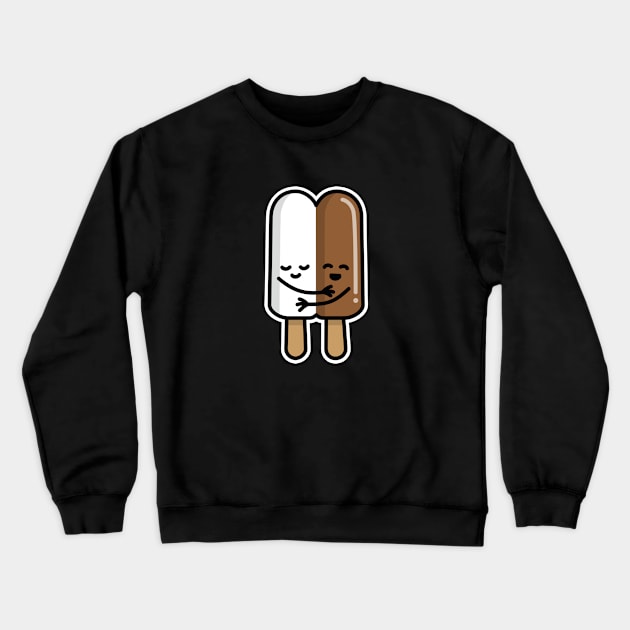 Interracial couple popsicle BLM Black lives matter Crewneck Sweatshirt by LaundryFactory